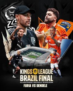 FURIA e Dendele disputam primeiro título da Kings League Brazil