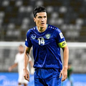 Eldor Shomurodov, capitão do Uzbequistão