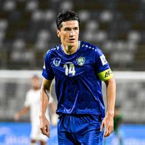 Eldor Shomurodov, capitão do Uzbequistão