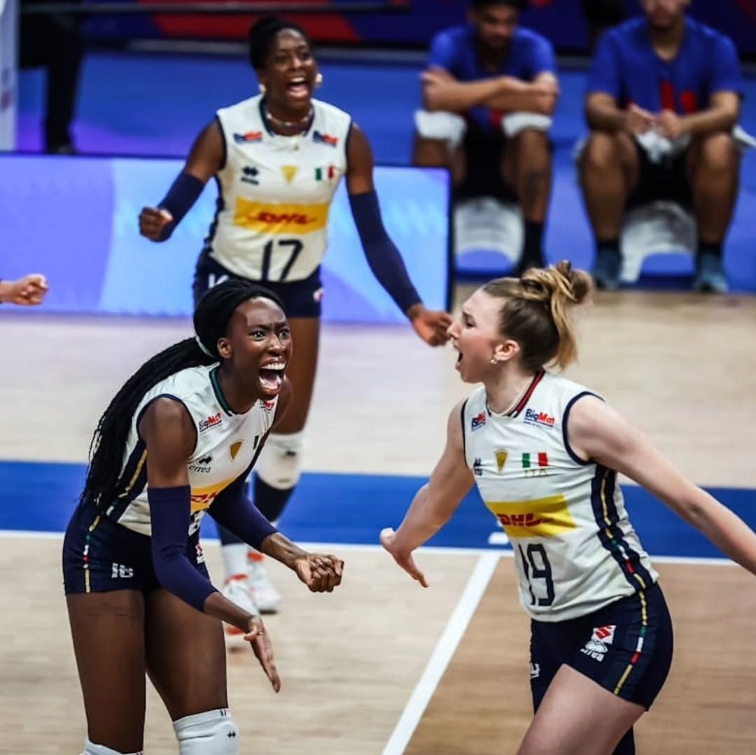 Itália domina, vence o Brasil e assume liderança da Liga das Nações Feminina
