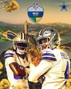 O Dallas Cowboys virá ao Brasil em 2026
