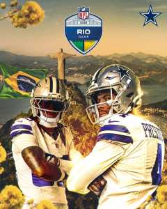 O Dallas Cowboys virá ao Brasil em 2026