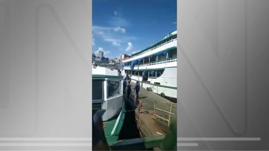 Sobe para dois o número de mortos após explosão de barco no Porto de Manaus.