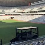Escudo do Atlético é formado por luz do sol na Arena MRV; torcedores vão ao delírio  