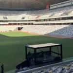 Escudo do Atlético é formado por luz do sol na Arena MRV; torcedores vão ao delírio