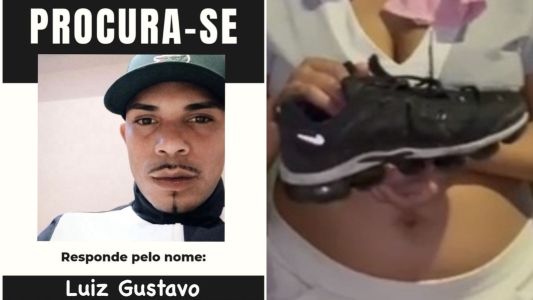 Somente um pé do tênis de Luiz Gustavo Santiago da Silva, de 23 anos, foi encontrado no local do acidente
