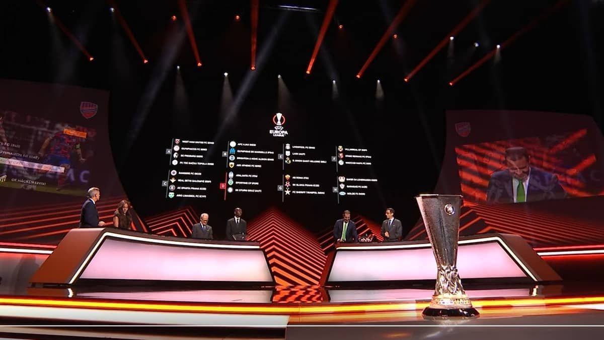 Europa League: veja como foi o sorteio da fase de grupos