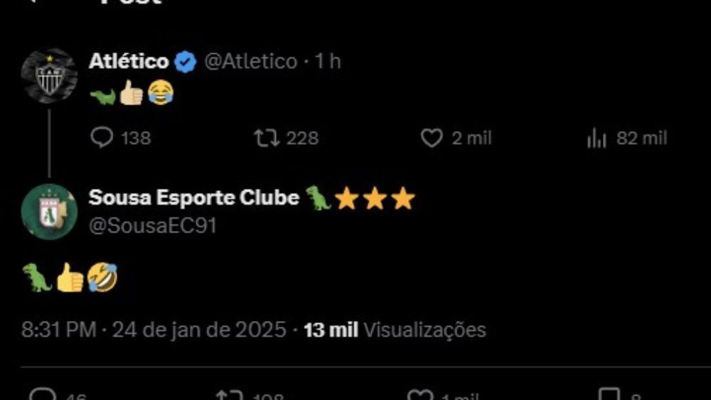 Sousa aproveita contratação de Júnior Santos e interage com Atlético; entenda