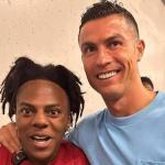 Influenciador encontra CR7, 'enlouquece' e faz comemoração com ídolo