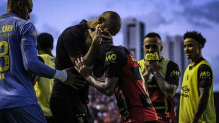 Sport venceu, mas não houve comemoração ao fim do jogo