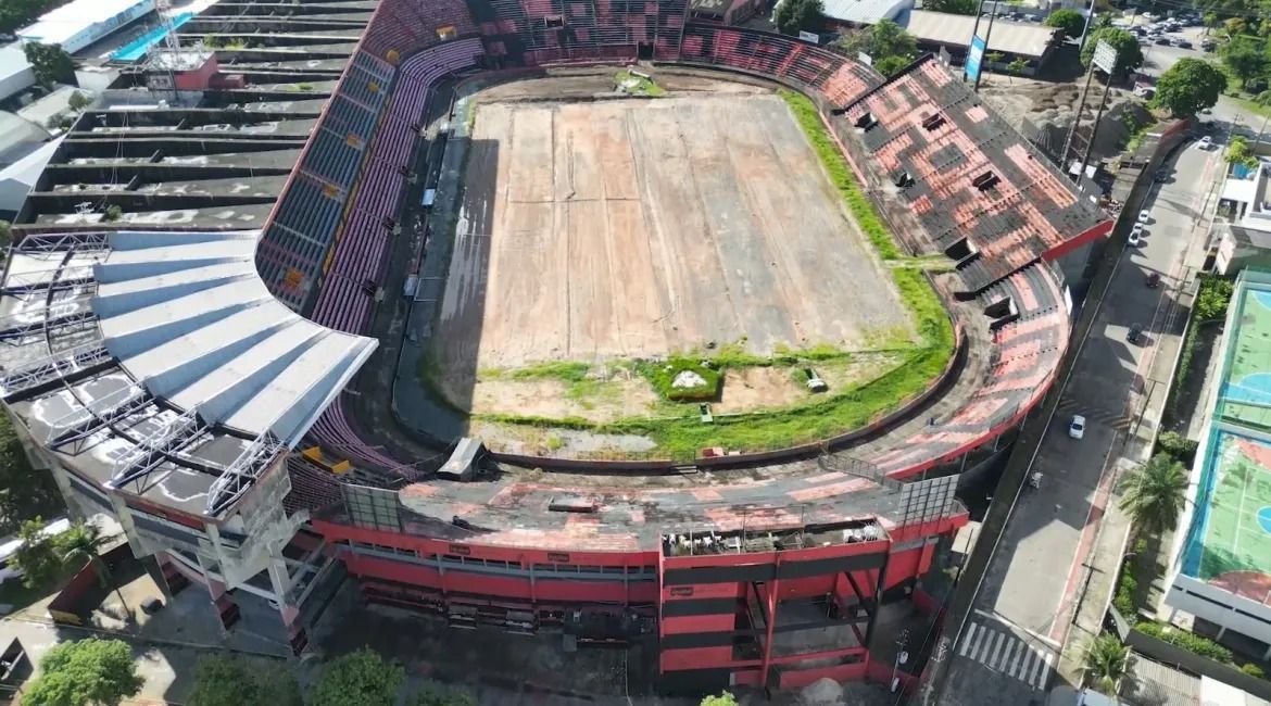 Sport divulga novo prazo para fim da reforma da Ilha do Retiro; confira