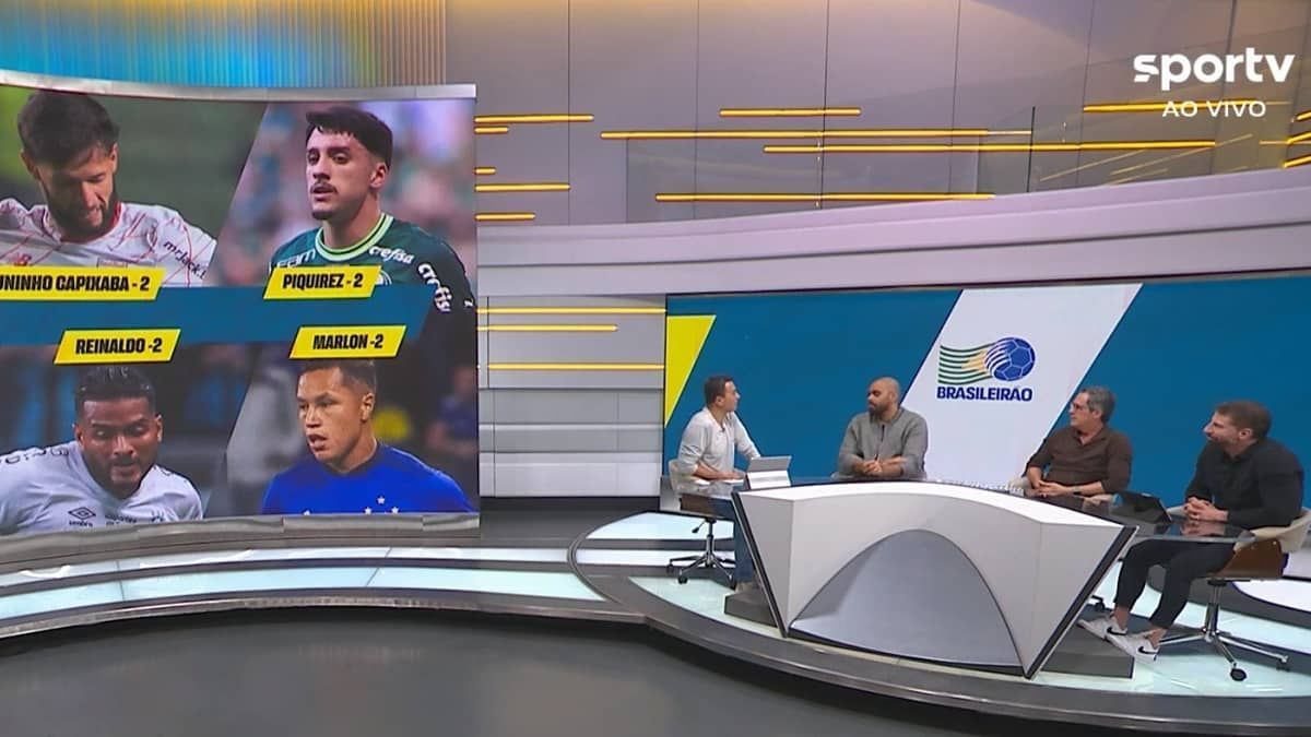 Comentaristas do SporTV formam seleção do 1º turno do Brasileiro; veja time