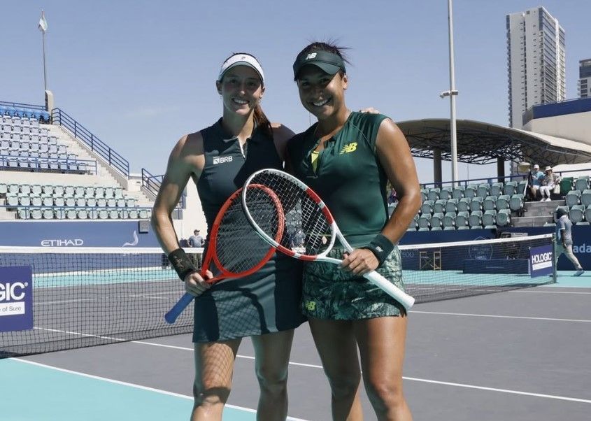 Luisa Stefani cai em Abu Dhabi e vê fim de série invicta após título na Áustria