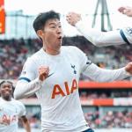 Son marca dois, e Tottenham busca empate contra o Arsenal no Inglês