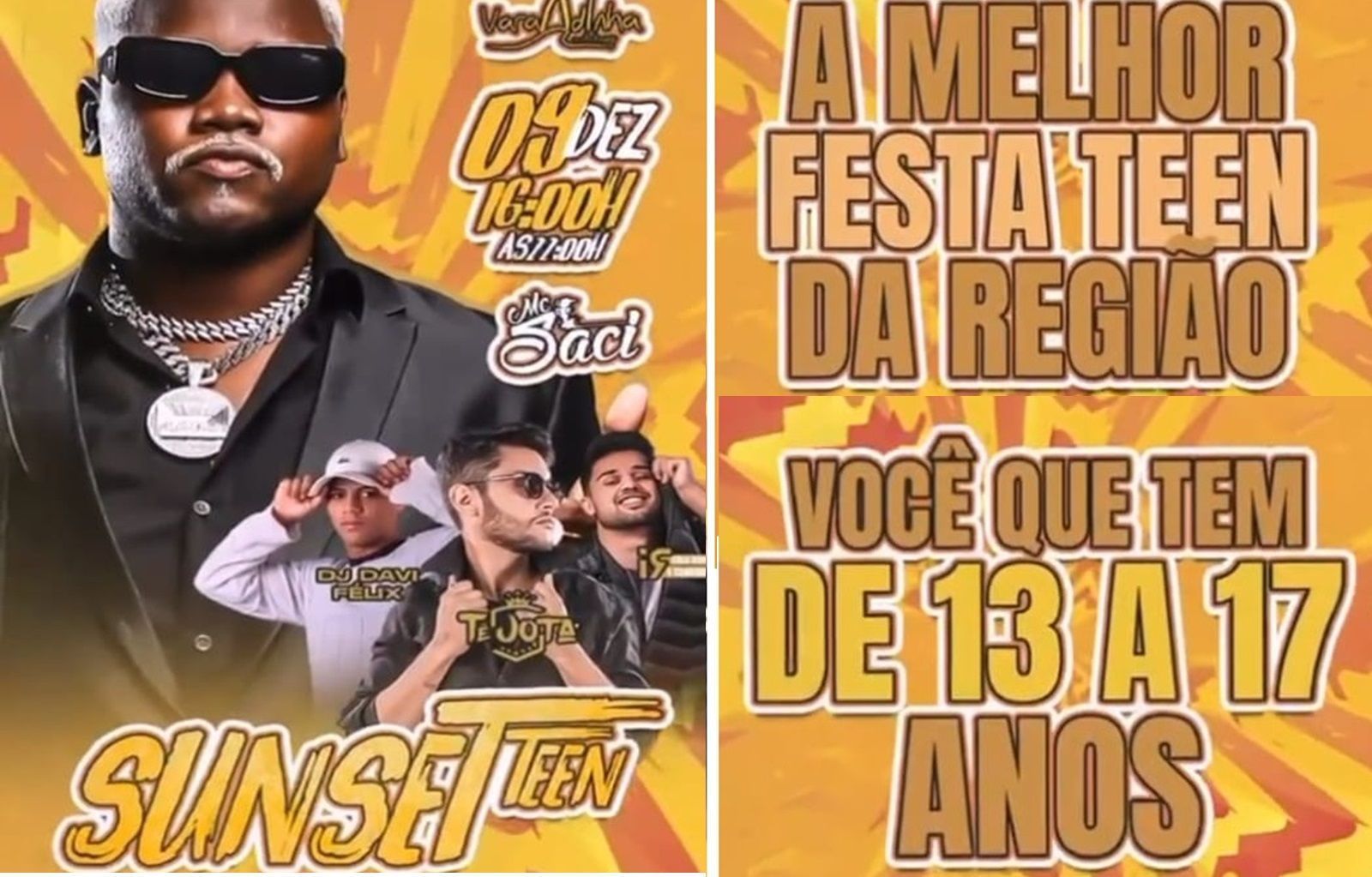 MP tenta barrar baile funk para adolescentes em MG; organizador fala em perseguição