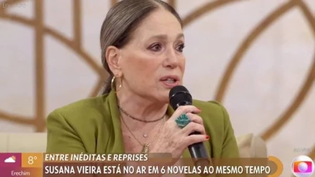 Susana Vieira se irrita com Patrícia Poeta no 'Encontro', e chama Manoel Soares; vídeo