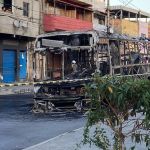 Suspeito de incendiar ônibus em Contagem é internado em estado grave após ser atingido pelas chamas