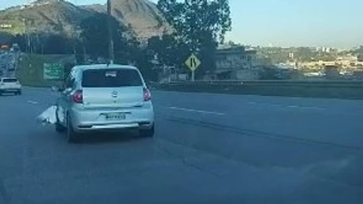 Vídeo mostra suspeito de atropelar ciclista em Belo Horizonte fugindo pela MGC-356
