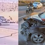 Vídeo mostra momento em que suspeito de assalto morre atropelado na Grande BH