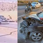 Vídeo mostra momento em que suspeito de assalto morre atropelado na Grande BH