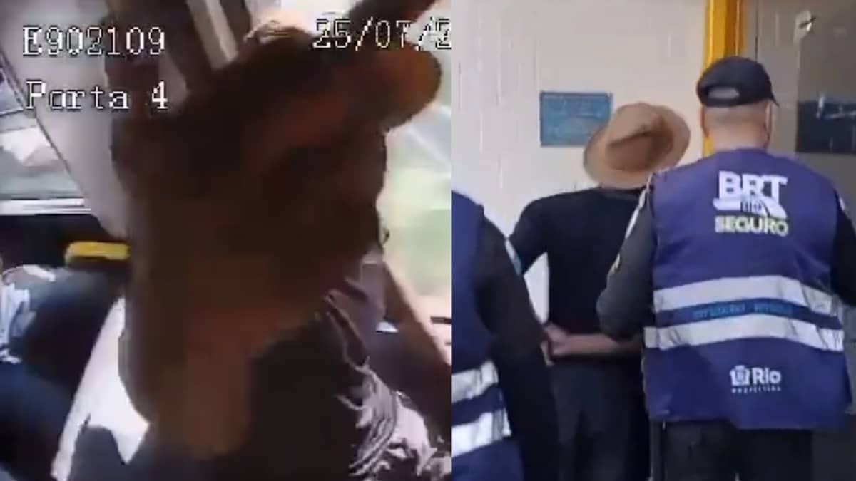 Vídeo: homem é preso após xingar prefeito do Rio e quebrar câmera de ônibus