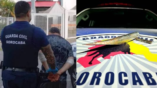 Suspeito foi detido pela Guarda Civil de Sorocaba