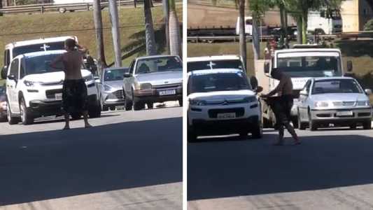 Suspeito também causou confusão no trânsito em Ipatinga