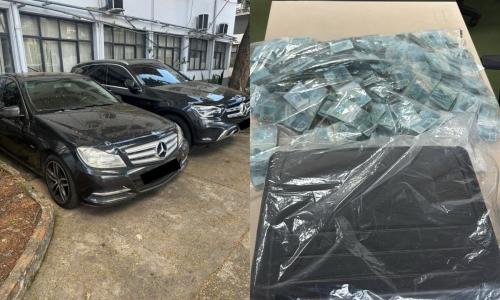 Veículos de luxo, documentos, dinheiro em espécie, celulares e material utilizado para a fraude foram apreendidos pela Polícia Civil