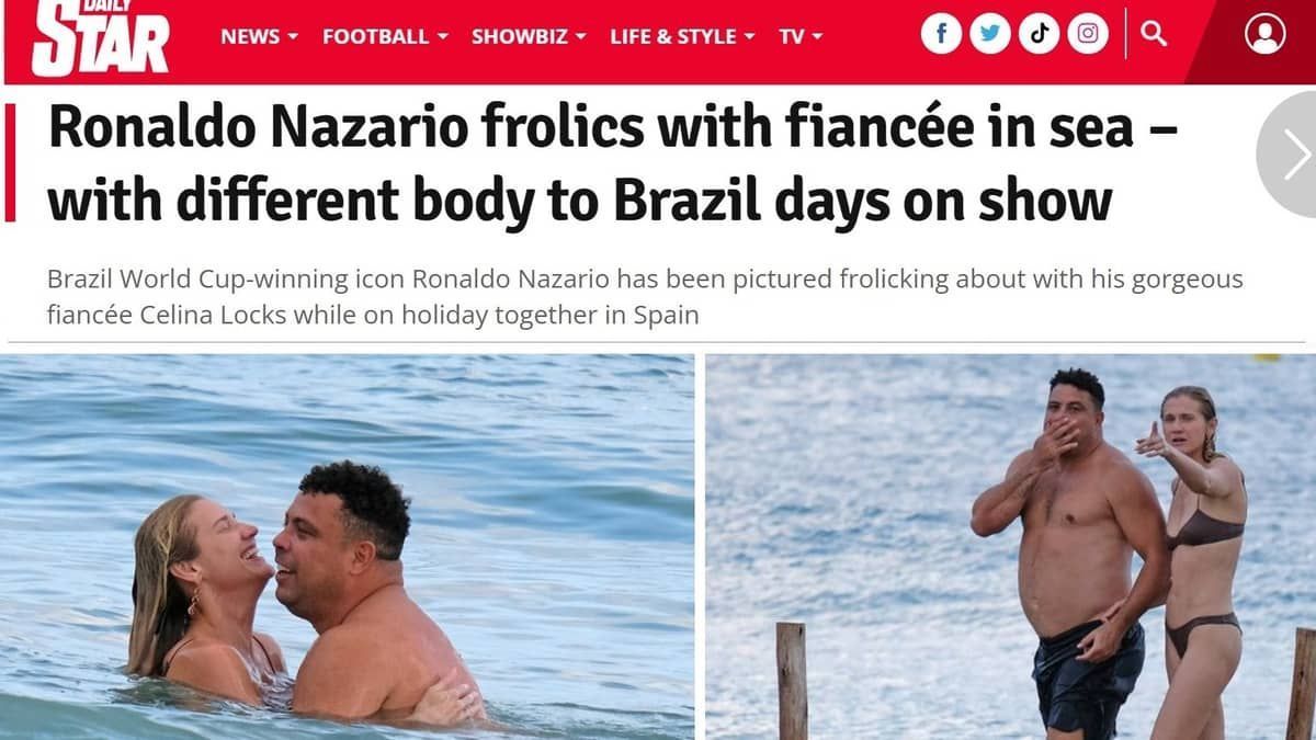 Férias de Ronaldo ganham destaque na imprensa internacional