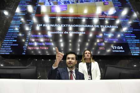 O presidente da Assembleia de Minas, Tadeu Martins Leite