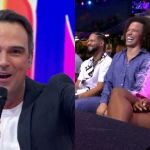 Tadeu Schmidt debocha de primeiro eliminado do BBB 24; veja