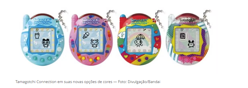 Tamagotchis estão de volta com 50 opções de ‘bichinhos’ e mais de 150 itens colecionáveis