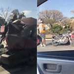 Acidente com caminhão e carros na MG-10 deixa três feridos em BH