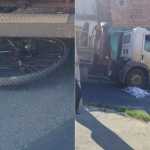 Ciclista morre atropelado por caminhão em Contagem