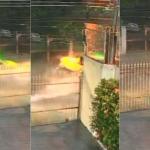 Tampa de bueiro solta e atinge carro de taxista, que fica cego de um olho no RJ