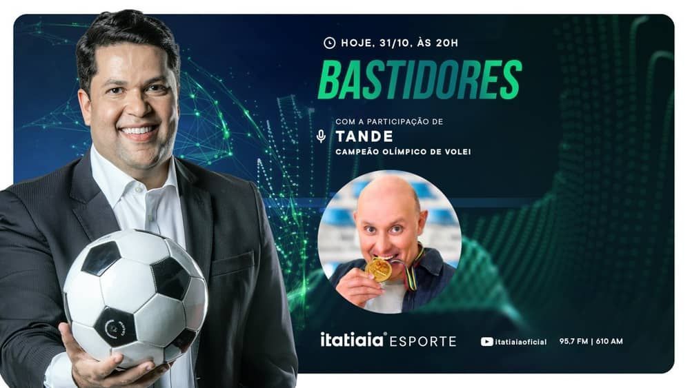 Tande, campeão olímpico, é convidado do Bastidores desta terça-feira (31)