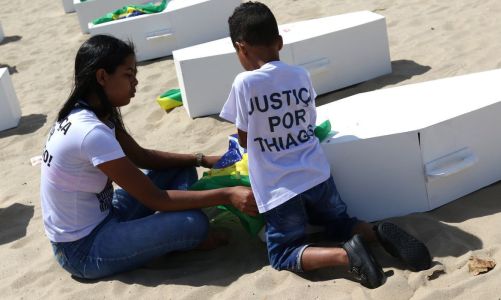 Thiago Menezes Flausino, de 13 anos de idade, foi morto durante uma abordagem na Cidade de Deus, no Rio de Janeiro