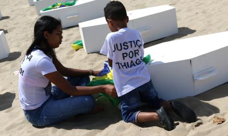 Thiago Menezes Flausino, de 13 anos de idade, foi morto durante uma abordagem na Cidade de Deus, no Rio de Janeiro