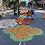 Corpus Christi: veja imagens dos tapetes que colorem avenida Afonso Pena em Belo Horizonte