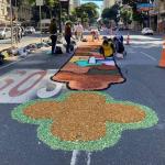 Corpus Christi: veja imagens dos tapetes que colorem avenida Afonso Pena em Belo Horizonte
