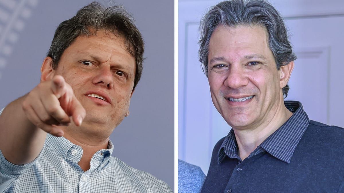 Vox Brasil: Tarcísio tem 51,8% das intenções de voto em SP contra 37,5% de Haddad