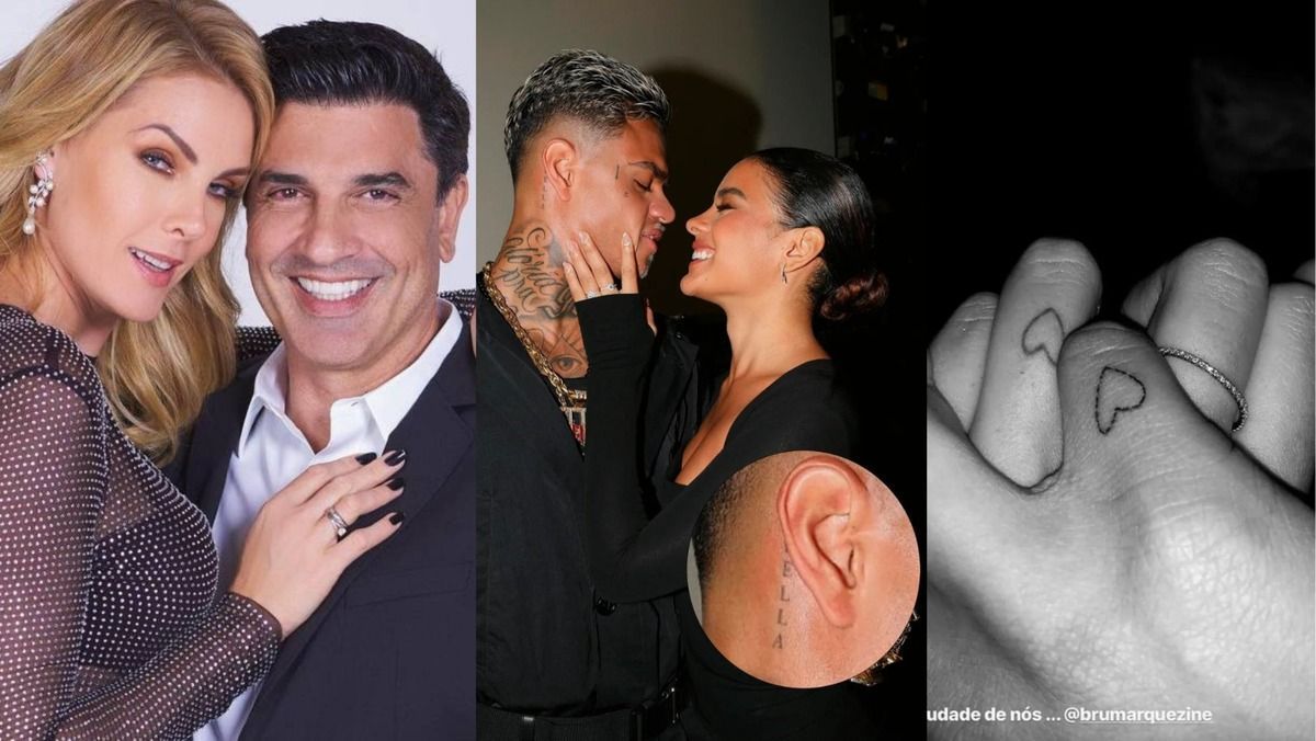 O amor acaba, a tatuagem fica: relembre os casais famosos em que a tatuagem durou mais que a relação
