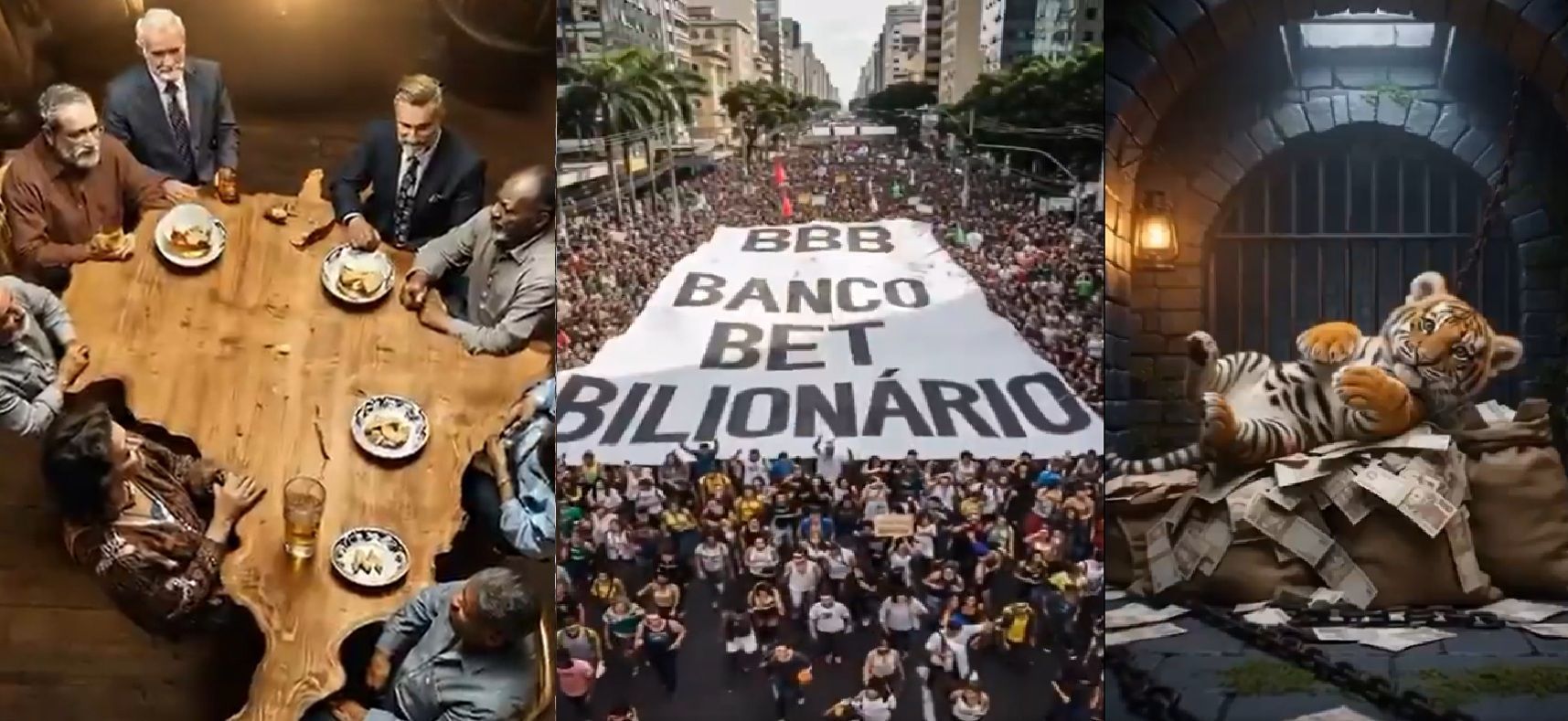 Vídeos de IA inundam as redes sociais e impulsionam discussão sobre taxação de super-ricos