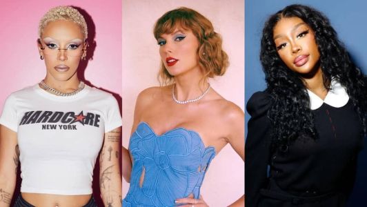 Taylor Swift divide Top 10 da Billboard Hot 100 com Doja Cat e SZA
