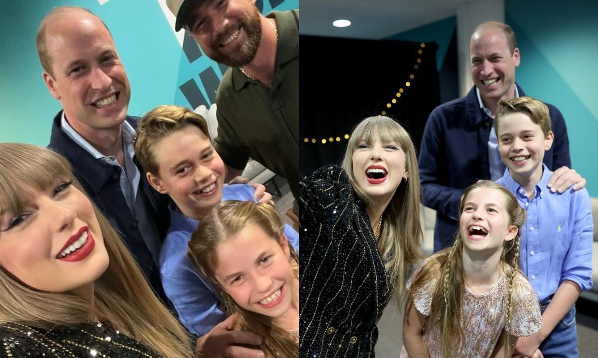 Com Kate Middleton tratando câncer, William leva filhos para encontro com Taylor Swift