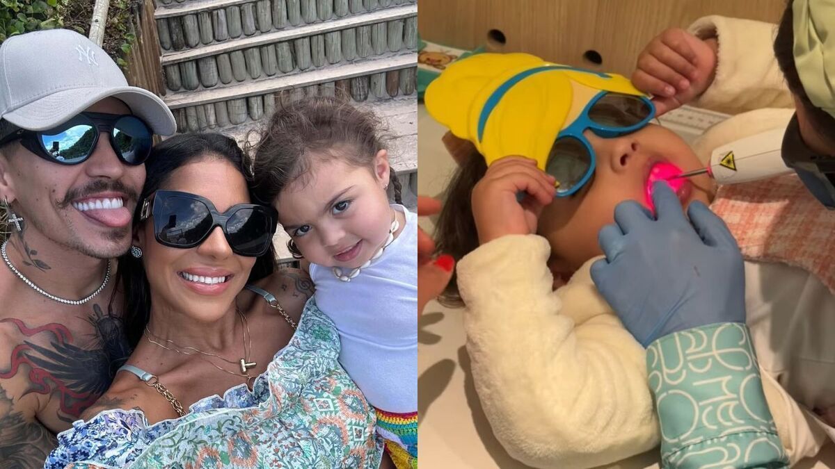 Filha de Tays Reis e Biel realiza procedimento para tratar diagnóstico que a impede de comer