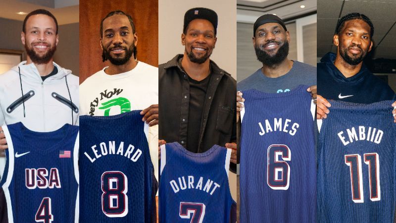 Paris 2024: todos os times dos EUA no basquete em Olimpíadas