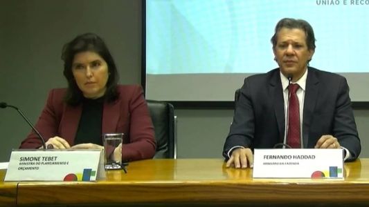 Tebet e Haddad falaram, em coletiva, sobre mudança para meta contínua de inflação