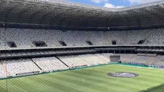 Tela de proteção da Arena MRV