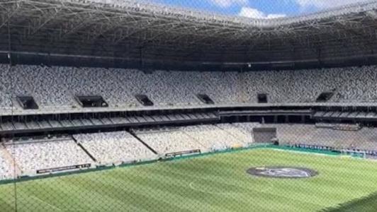 Tela de proteção da Arena MRV
